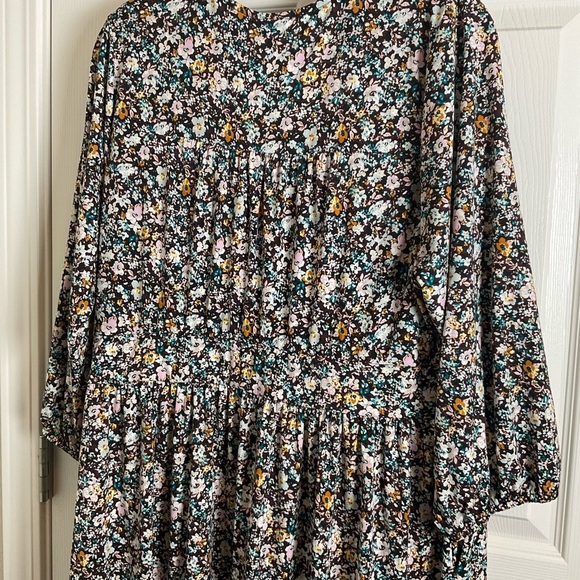Torrid Mini Studio Knit Surplice Tiered Dress Multi Plus Size 2 2X - Picture 7 of 10